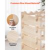 VEVOR stapelbares modulares Weinregal für 96 Flaschen, 8-stöckig, Flaschenregal mit 112 kg Gesamtbelastbarkeit – Bild 5