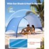 VEVOR Strandmuschel Sonnenschutz für 4 Personen, UPF 50+ Schutz, Sonnenzelt – Bild 2