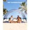 VEVOR Strandmuschel Sonnenschutz für 4 Personen, UPF 50+ Schutz, Sonnenzelt – Bild 4