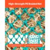 VEVOR Heunetze, 4er-Pack, 0,9 m Ausziehlänge, 38x38 mm Maschenweite, Heusack PE-Material – Bild 3