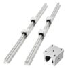 VEVOR Linearführungen SBR25, 2er-Pack 1200 mm Linearschienen & 4 Stk. Gleitlblöcke, Fräs- & Bohrmaschinen usw.