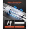 VEVOR Linearführungen SBR25, 2er-Pack 1200 mm Linearschienen & 4 Stk. Gleitlblöcke, Fräs- & Bohrmaschinen usw. – Bild 4