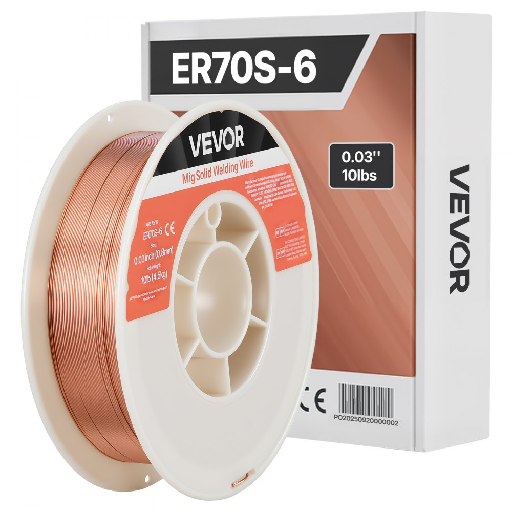 VEVOR MIG-Schweißdraht 0,8 mm, Schweißmassivdraht ER70S-6, Schutzgas Draht