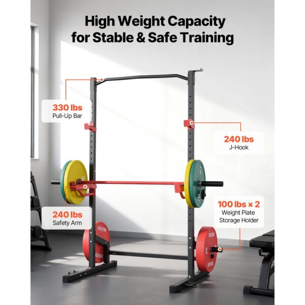 VEVOR Power Cage Squat Rack 454 kg Belastbar – Bild 3