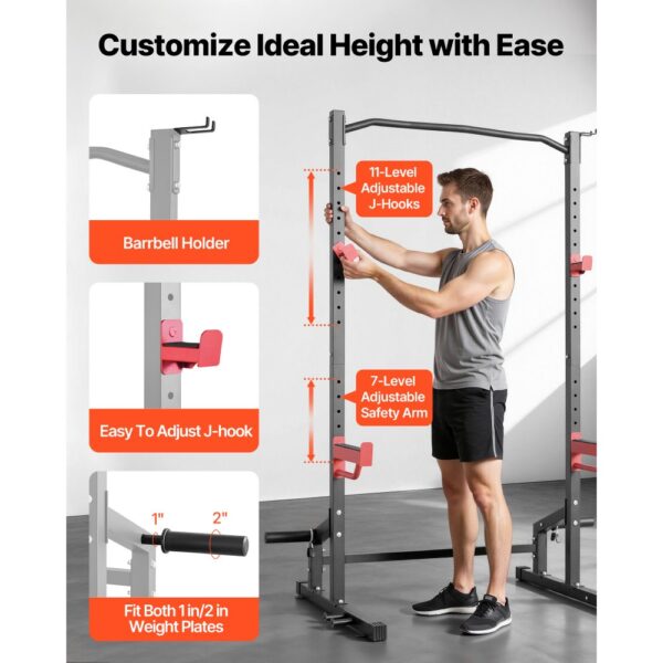 VEVOR Power Cage Squat Rack 454 kg Belastbar – Bild 4