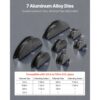 VEVOR Hydraulisches Rohrbiegegerät, 6-22 mm, mit 7 Aluminiumlegierungs-Biegebacken – Bild 4