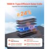 VEVOR Faltbares Solarpanel 60 W, 16BB N-Typ monokristallines Solarmodul mit 24 % Wirkungsgrad, Typ-C – Bild 4