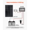 VEVOR Monokristalline Solarmodule 100W, PV-Modul mit MC4-Ausgangsleistung & Aluminiumrahmen, RVs & Flachdächer – Bild 3
