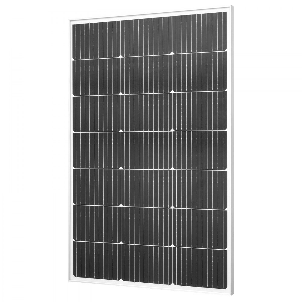 VEVOR Monokristalline Solarmodule 100W, PV-Modul mit MC4-Ausgangsleistung & Aluminiumrahmen, RVs & Flachdächer