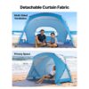 VEVOR Strandmuschel Sonnenschutz für 6 Personen, UPF 50+ Schutz, Sonnenzelt – Bild 5