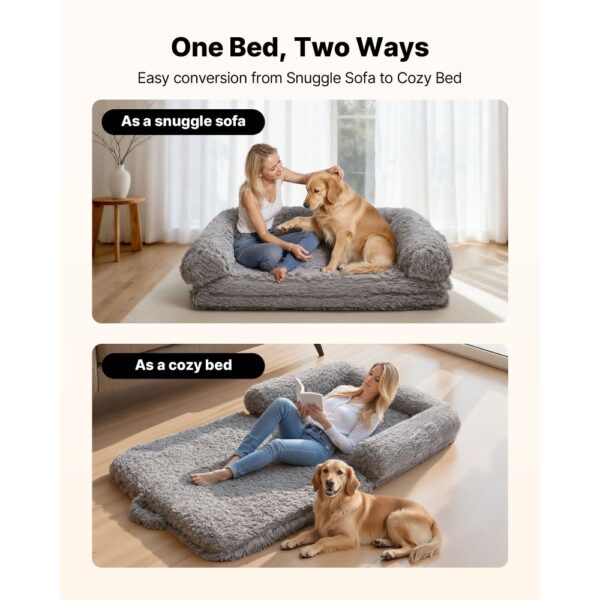 VEVOR Hundebett für Menschen & Hunde, 181x111x24cm, Memory-Schaum-Hundebett in Menschengröße – Bild 5 VEVOR Hundebett für Menschen & Hunde, 181x111x24cm, Memory-Schaum-Hundebett in Menschengröße – Bild 5