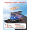 VEVOR Faltbares Solarpanel 100 W, Tragbares Solarladegerät 24% Hocheffizienz, IP65 – Bild 4 VEVOR Faltbares Solarpanel 100 W, Tragbares Solarladegerät 24% Hocheffizienz, IP65 – Bild 4