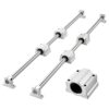 VEVOR Linearführungen SFC25, 2er-Pack 1000 mm Linearschienen & 4 Stk. Gleitblöcke, Dreh- & Fräsmaschinen