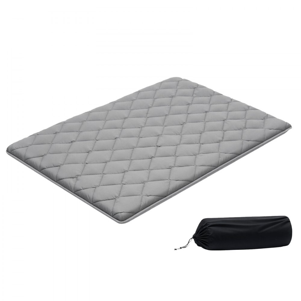 VEVOR japanische Futon-Matratze (2032 x 1372 x 89 mm), 9-lagige Schlafmatte für Meditation Yoga, Grau