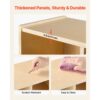 VEVOR Offener Kinderkleiderschrank aus Sperrholz, Kindergarderobe mit 4 Haken & 6 Fächern (2 Groß + 4 Klein) – Bild 4 VEVOR Offener Kinderkleiderschrank aus Sperrholz, Kindergarderobe mit 4 Haken & 6 Fächern (2 Groß + 4 Klein) – Bild 4