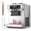 VEVOR Kommerzielle Softeismaschine 20-28 L/h, Speiseeisbereiter 2200 W
