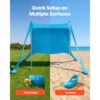 VEVOR Strandzelt mit Sonnenschutz (UPF 50+) 2,3 x 2,3 x 2 m Grundfläche – Bild 5 VEVOR Strandzelt mit Sonnenschutz (UPF 50+) 2,3 x 2,3 x 2 m Grundfläche – Bild 5