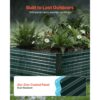 VEVOR Hochbeet Metall 203x102x46 cm, Rechteckiges Gartenbeet, Pflanzkasten-Set für den Außenbereich – Bild 5