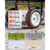VEVOR Bollerwagen 226,8 kg Tragkraft, Gartenwagen mit Sitz & PU-Rädern, Gerätewagen für Rasen – Bild 4