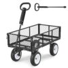VEVOR Bollerwagen 408,2 kg Tragkraft, Gartenwagen mit PU-Reifen, Transportwagen mit Verstellbarem Griff VEVOR Bollerwagen 408,2 kg Tragkraft, Gartenwagen mit PU-Reifen, Transportwagen mit Verstellbarem Griff