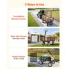 VEVOR Bollerwagen 408,2 kg Tragkraft, Gartenwagen mit PU-Reifen, Transportwagen mit Verstellbarem Griff – Bild 5 VEVOR Bollerwagen 408,2 kg Tragkraft, Gartenwagen mit PU-Reifen, Transportwagen mit Verstellbarem Griff – Bild 5