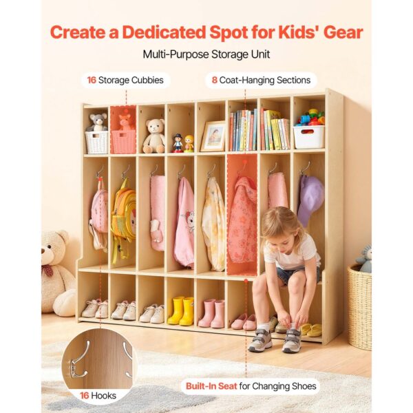 VEVOR Offener Kinderkleiderschrank aus Sperrholz – Bild 2