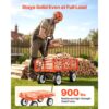 VEVOR Bollerwagen 408,2 kg Tragkraft, Gartenwagen mit PU-Reifen, Handwagen mit Verstellbarem Griff – Bild 2