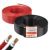 VEVOR Solarkabelverlängerung, 15,2 m Schwarz & 15,2 m Rot, 10 AWG Solarverlängerungskabel