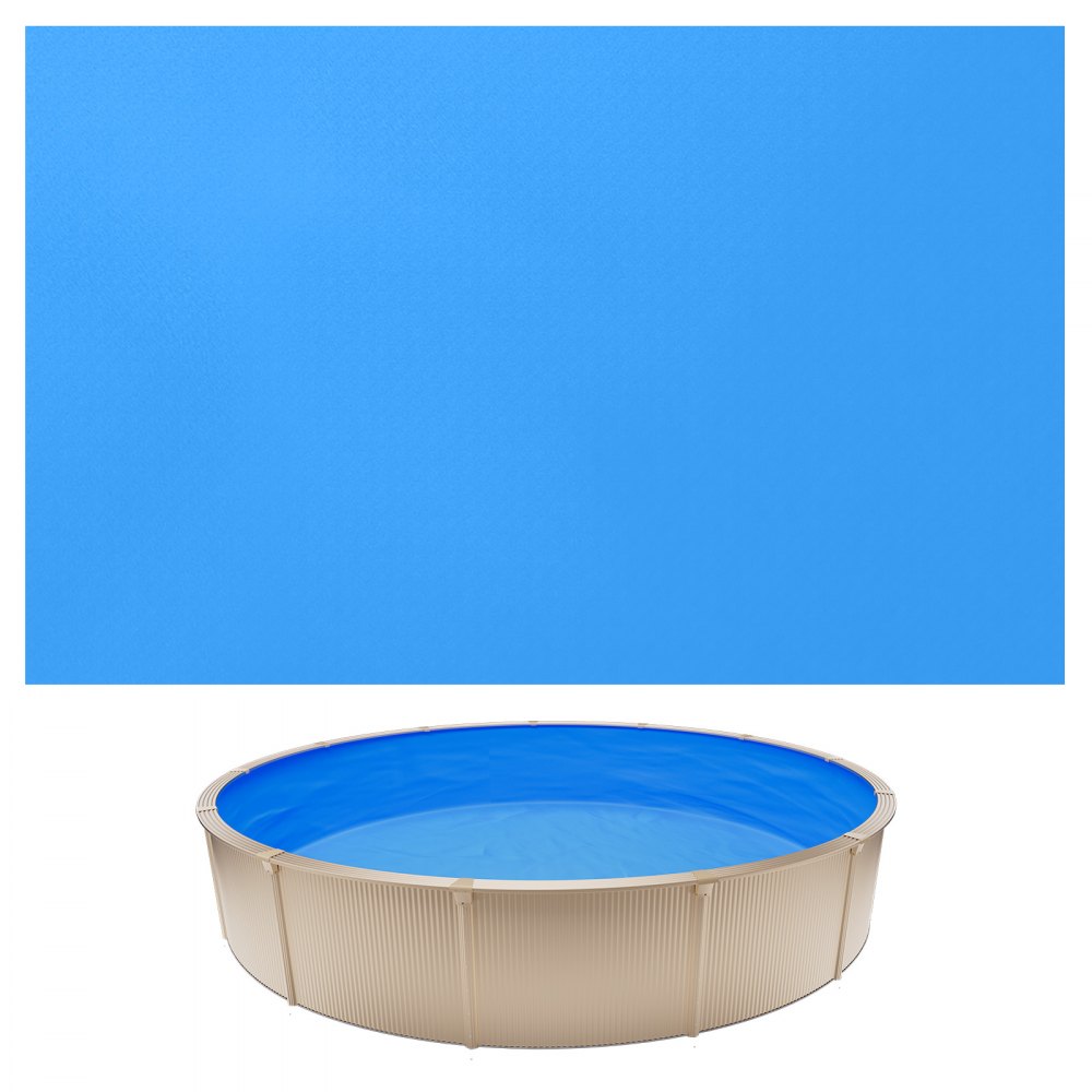 VEVOR Poolinnenfolie 3,6 m, Poolfolie für 90 cm Wandhöhe, Innenhülle 0,4 mm Stärke