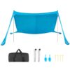 VEVOR Strandzelt mit Sonnenschutz (UPF 50+) 3,4 x 3,4 x 2 m VEVOR Strandzelt mit Sonnenschutz (UPF 50+) 3,4 x 3,4 x 2 m