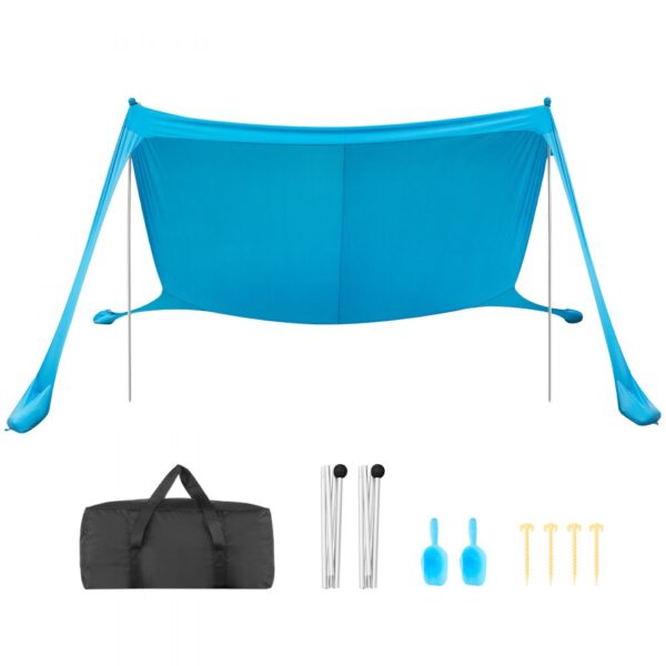 VEVOR Strandzelt mit Sonnenschutz (UPF 50+) 3,4 x 3,4 x 2 m VEVOR Strandzelt mit Sonnenschutz (UPF 50+) 3,4 x 3,4 x 2 m
