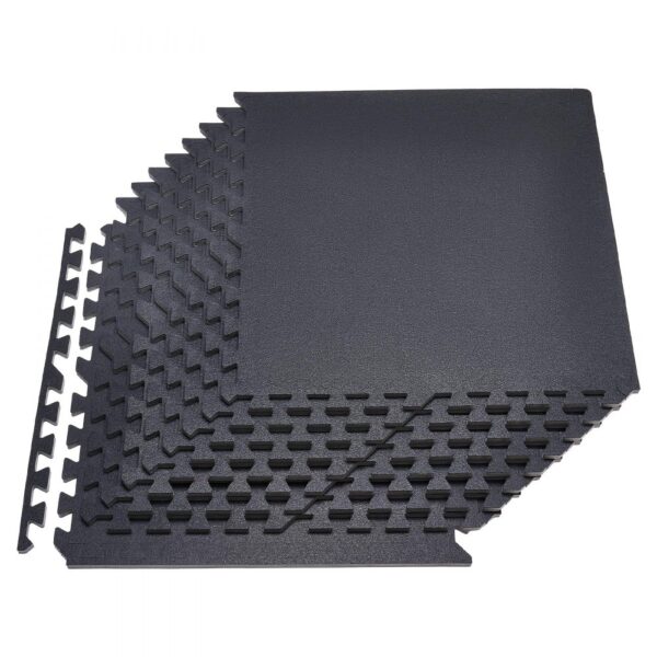 VEVOR 12 x Puzzlematte Bodenschutzmatte 610 x 610 x 14 mm, Hochdichte EVA-Schaumstoffmatte
