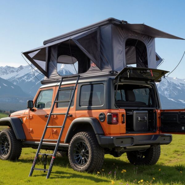 VEVOR Autodachzelt Hartschalen für 2-3 Personen, Wasserfest & Windicht