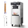 VEVOR Kommerzielle Softeismaschine 2200 W, Freistehende Eismaschine mit 20-28 L/h Produktion