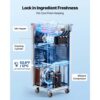 VEVOR Kommerzielle Softeismaschine 2200 W, Freistehende Eismaschine mit 20-28 L/h Produktion – Bild 2