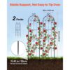 VEVOR Rankgitter, 220x52,5 cm 2er-Pack, Garten Spalier, Pflanzengitter für Blumen – Bild 2