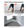 VEVOR Drainagematte PVC (90 cm x 300 cm), Rutschfeste PVC-Bodenmatte Spritzschutzmatte für Nassbereiche, Grau – Bild 5 VEVOR Drainagematte PVC (90 cm x 300 cm), Rutschfeste PVC-Bodenmatte Spritzschutzmatte für Nassbereiche, Grau – Bild 5