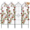VEVOR Rankgitter, 152x40,5 cm 4er-Pack, Garten Spalier, Pflanzengitter für Blumen
