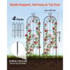 VEVOR Rankgitter, 152x40,5 cm 4er-Pack, Garten Spalier, Pflanzengitter für Blumen – Bild 2
