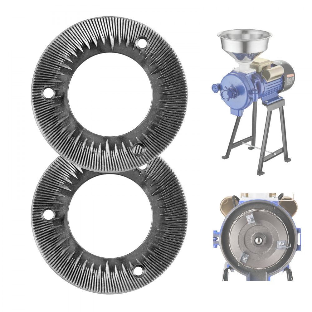 VEVOR Ersatz-Mahlscheiben 2er Set für VEVOR GM-001, GM-002, GM-003 Mais- und Gewürzmühlen
