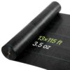 VEVOR Unkrautvlies 4x35,1 m Gartenvlies 100 g/㎡, Unkrautmatte auf Rolle aus Polypropylen, Schwarz