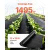 VEVOR Unkrautvlies 4x35,1 m Gartenvlies 100 g/㎡, Unkrautmatte auf Rolle aus Polypropylen, Schwarz – Bild 3