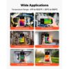 VEVOR Wärmebildkamera für Android, 25Hz Infrarotkamera mit 15 Farbpaletten für -20°C-550°C Inspektion – Bild 3