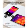 VEVOR Wärmebildkamera für Android, 25Hz Infrarotkamera mit 15 Farbpaletten für -20°C-550°C Inspektion – Bild 4