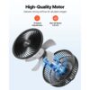 VEVOR Grow Ventilator mit Clip Oszillierend, 9 Geschwindigkeitsstufen & Zirkulationsmodus, 2er-Set – Bild 3 VEVOR Grow Ventilator mit Clip Oszillierend, 9 Geschwindigkeitsstufen & Zirkulationsmodus, 2er-Set – Bild 3