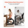 VEVOR Ergonomischer Hocker mit Dicken, Integrierten Schaumstoffpolstern & Massivholzrahmen, Ideal für Zuhause – Bild 3