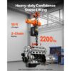 VEVOR Elektrischer Kettenzug 1000 kg, 3 m Hubhöhe, 2-in-1 Elektrokettenzug für Fabriken – Bild 2
