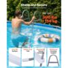 VEVOR Poolleiter Kohlenstoffstahl 136 kg Tragkraft, Sicherheitsleiter für Aufstellpools mit 106,7cm Pooltiefe – Bild 3