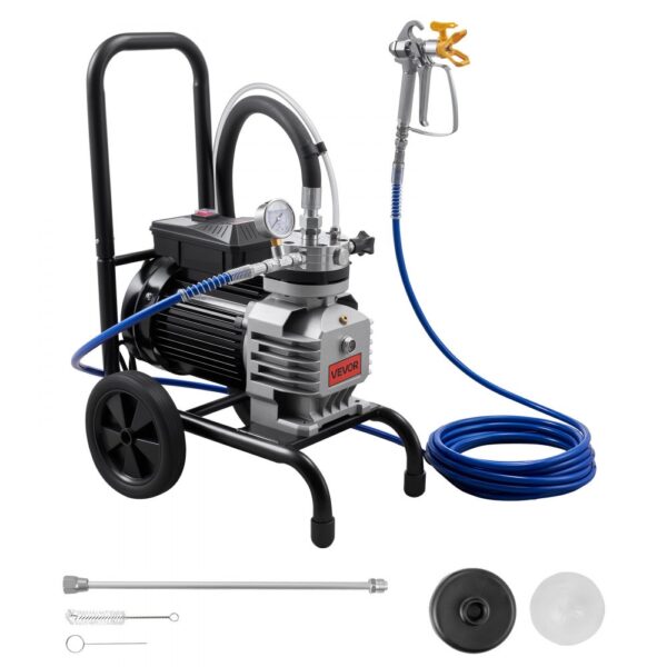 VEVOR Membran-Airless-Farbspritzgerät 1800 W, Rollbares Farbspritzgerät mit 22,75 MPa Hochdruck VEVOR Membran-Airless-Farbspritzgerät 1800 W, Rollbares Farbspritzgerät mit 22,75 MPa Hochdruck