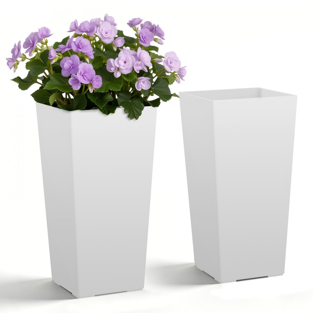 VEVOR Pflanztopf 300x300x550 mm 2er-Set, Blumentopf, Pflanzkasten mit Innentopf